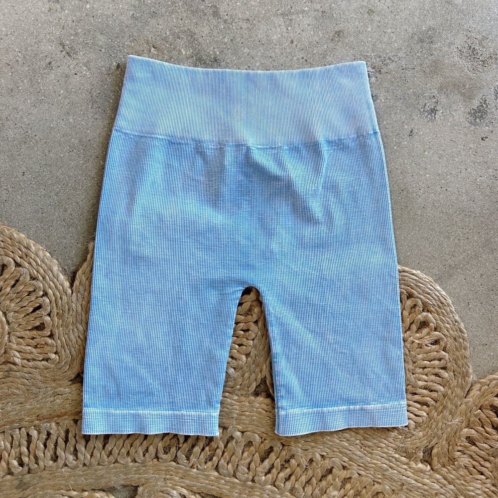 Sky Blue Biker Shorts